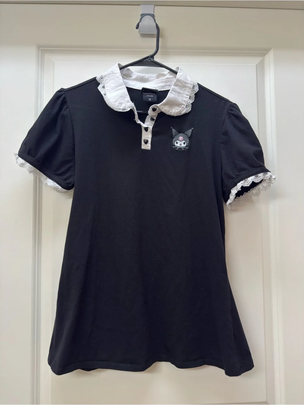 Kuromi Black Polo Top